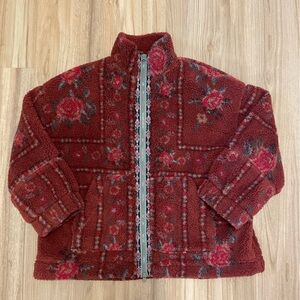 Urban Outfitters BDG Mae Piled Printed Zipup Jacket